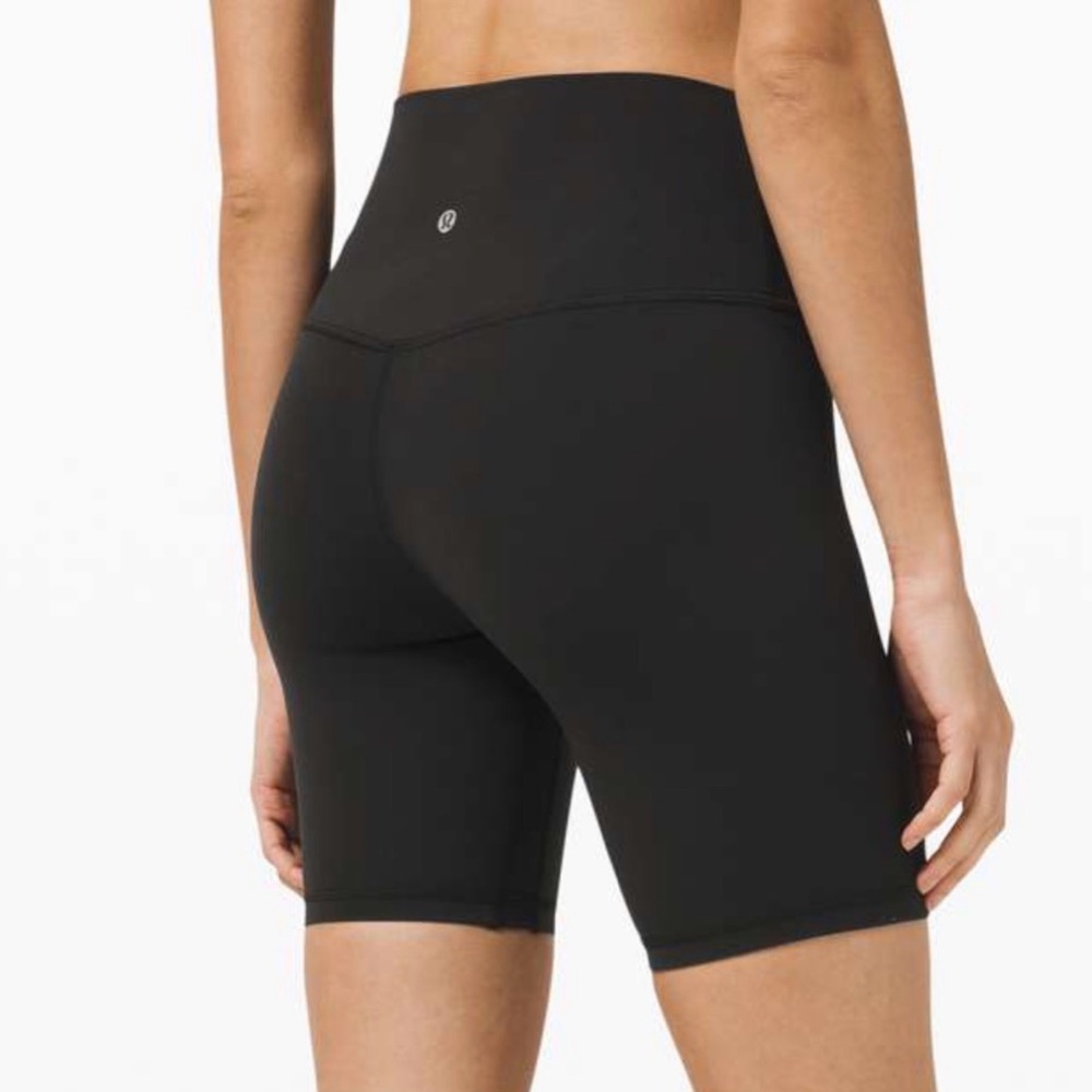 🆕 LULULEMON Wunder Train High-Rise Shorts 8" Black NWT Size 4